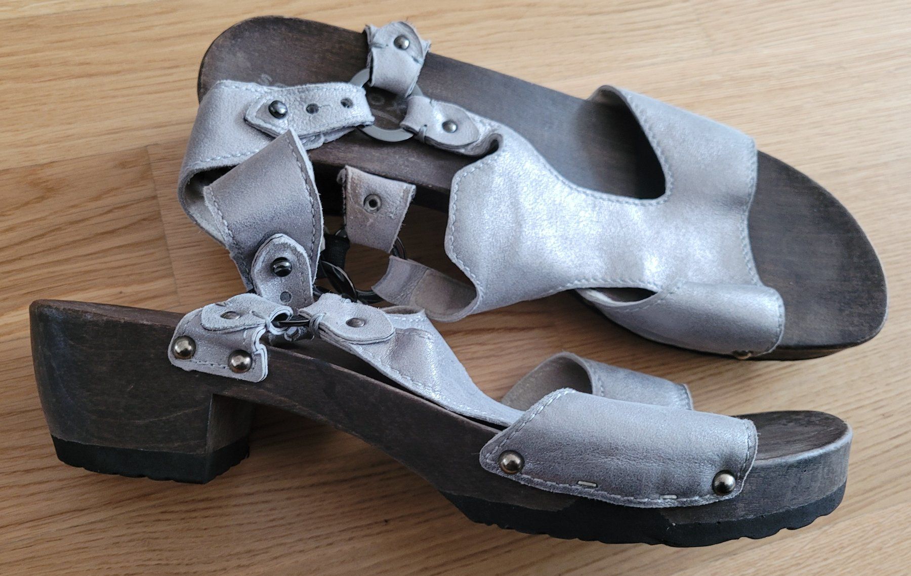 Softclox Scarpe da donna: Softclox silber Sandalen – Usato da Zürich venduto da nkem13 1