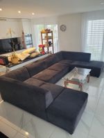 Sofa Micasa Krüger schwarz 359 x 219 cm sehr guter Zustand