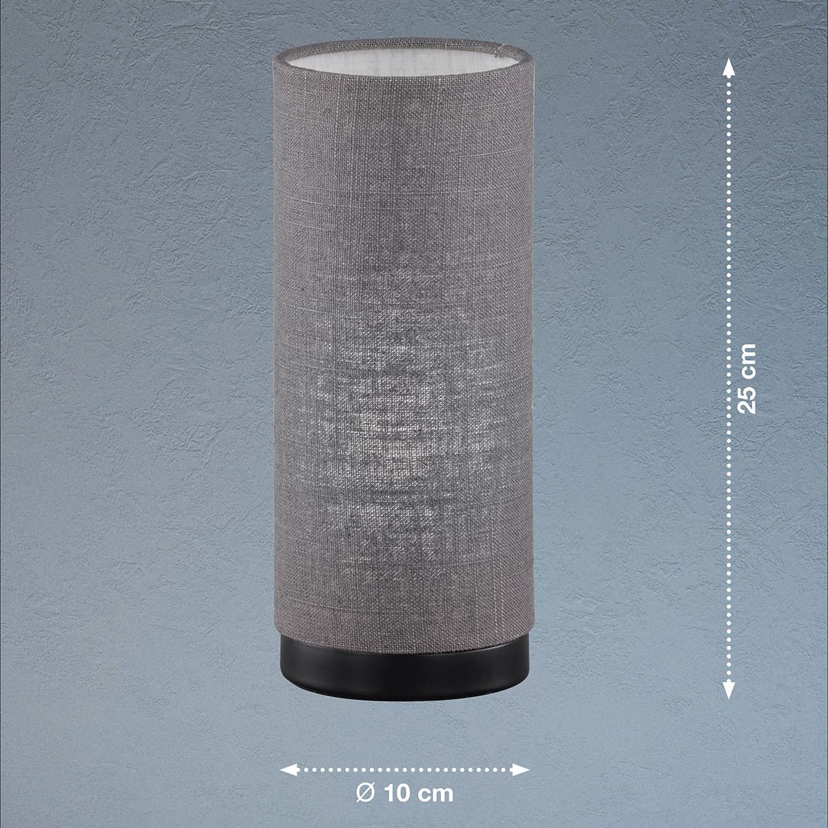 Lampade: Tischleuchte, Leinenstoff, 25 cm Höhe – Nuovo (secondo la descrizione) da Kreuzlingen venduto da Smart-Light 1