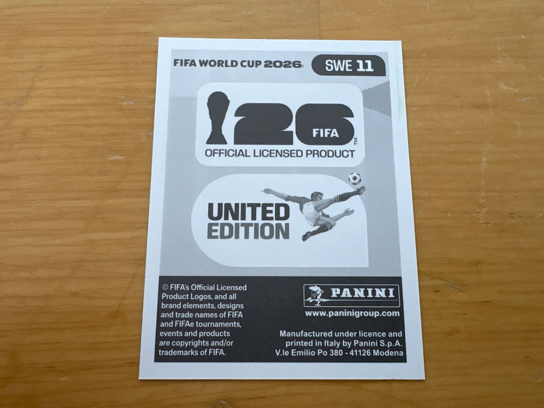 Panini Carte collezionabili: Panini 2026 SWE 11 – Nuovo (secondo la descrizione) da Elsau venduto da Cerry81 1