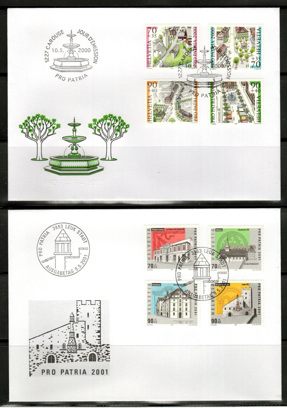 Tutti i francobolli: PP 2000 - 2003 FDC alle blanco siehe Bilder SBK 48.-- – Usato da Stein am Rhein venduto da Huehnerhund