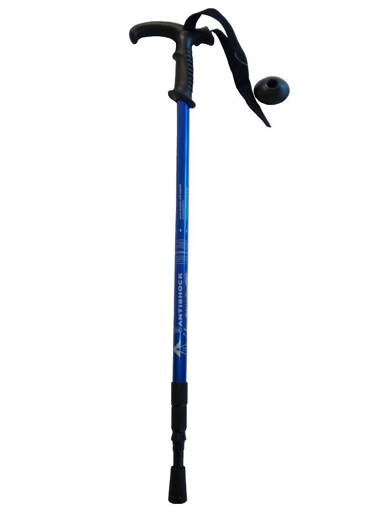 Wanderstöcke: 2er Set Wanderstöcke bis 130 cm - Blau – Neu und originalverpackt aus Werdenberg von EXA-Outdoor 1