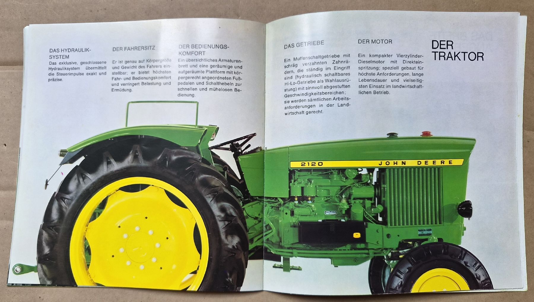 John Deere Traktoren: Prospekt John Deere 2120 Traktor – Gebraucht aus Melchnau von Fishel 2