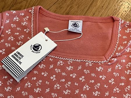 NEU Pyjama Petit Bateau Organic Baumwolle 10J/140 cm