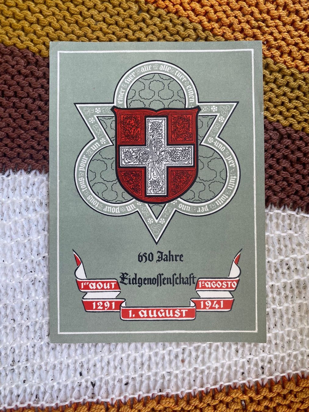 Cartoline postali: 1941 AK 650 Jahre Eidgenossenschaft – Usato da Langendorf venduto da Antik-Samariter