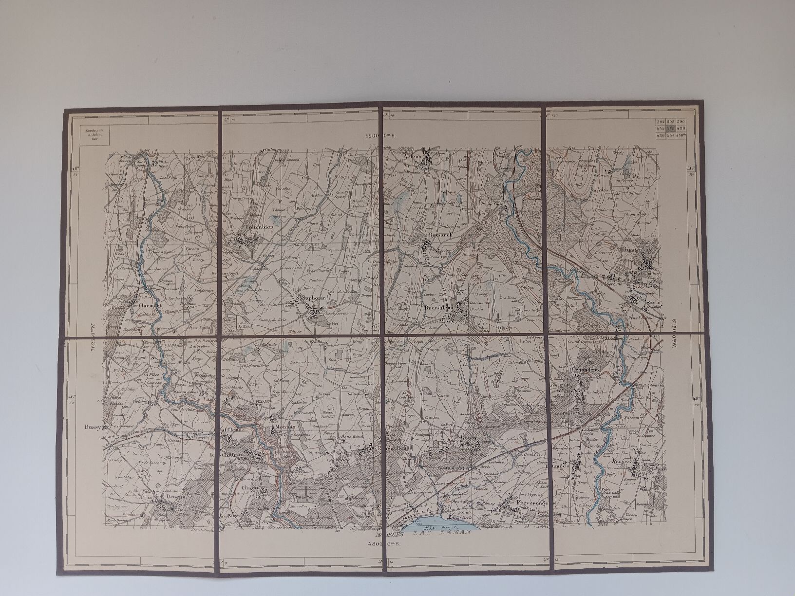 Cartine & Atlanti: Topographic Map Set Federal Bureau 1895 Revised  – Usato da Versoix venduto da lpid69 4