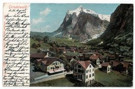 Grindelwald, Bergpanorama, gelaufen 1902