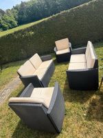 Gartenlounge Set, Rattan, neuwertig, Top Zustand!