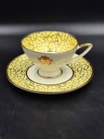 Seltene Vintage Sevelen Rheintal Suisse Mokkatasse Echt Gold