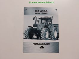 Massey Ferguson MF 6200 Traktor Prospekt 1999 englisch