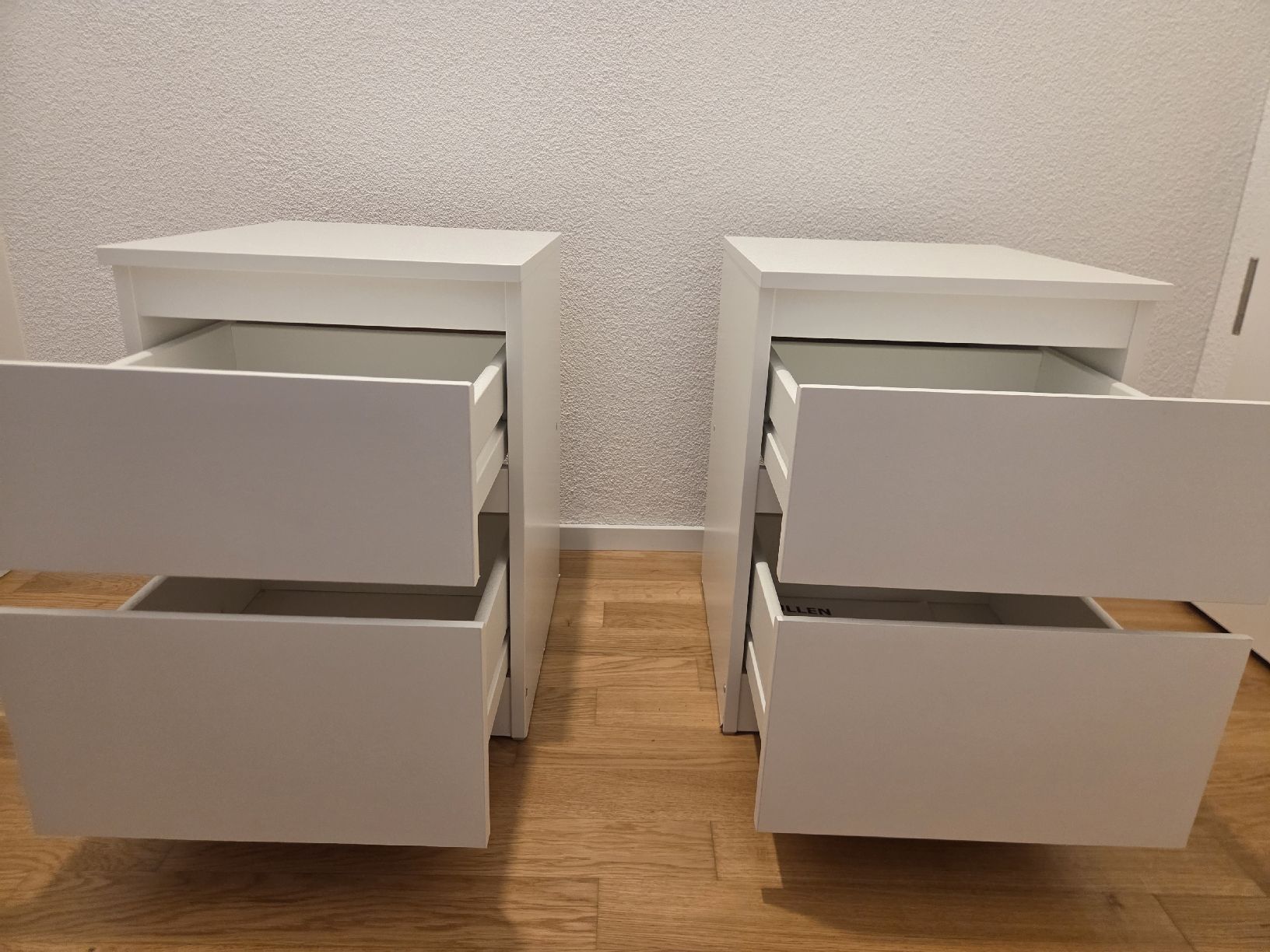 Ikea Comodini: 2 IKEA KULLEN - White Nachttisch / Drawer / Bedside Table – Usato da Ebikon venduto da car_cb7c 3