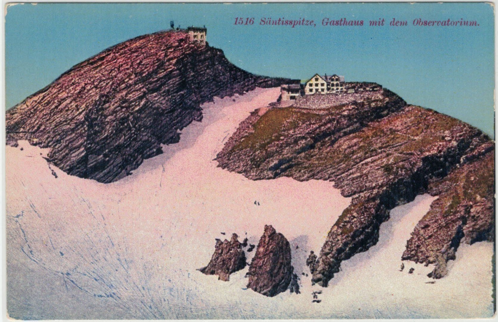 Cartoline postali: AR 12 Säntispitze Gasthaus Observatorium – Nuovo (secondo la descrizione) da Fribourg venduto da philafri