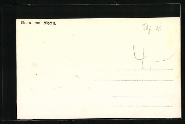 Cartoline postali: AK Stein am Rhein, Boot am See mit Ort – Usato da Berlin venduto da bartko-reher 1