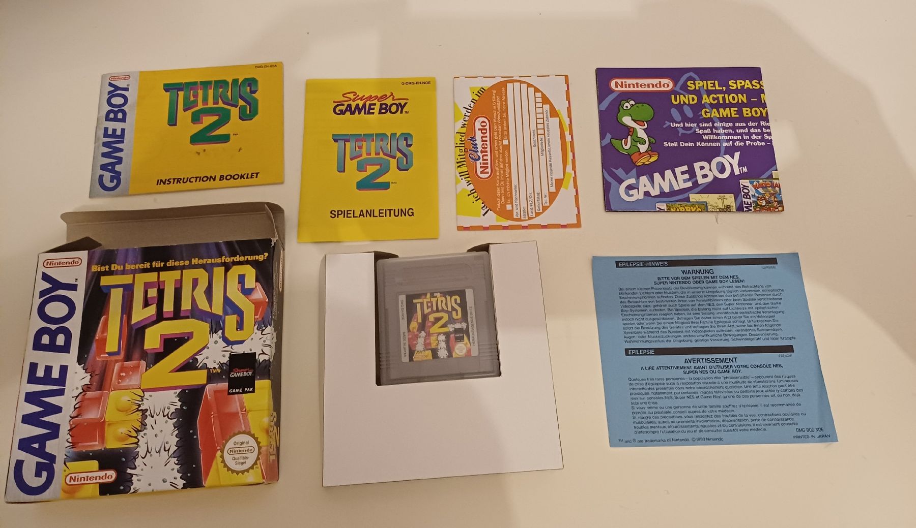 Nintendo Spiele: Tetris 2 Nintendo Game Boy OVP GB  – Gebraucht aus Aarau von Kaesekuchen2000