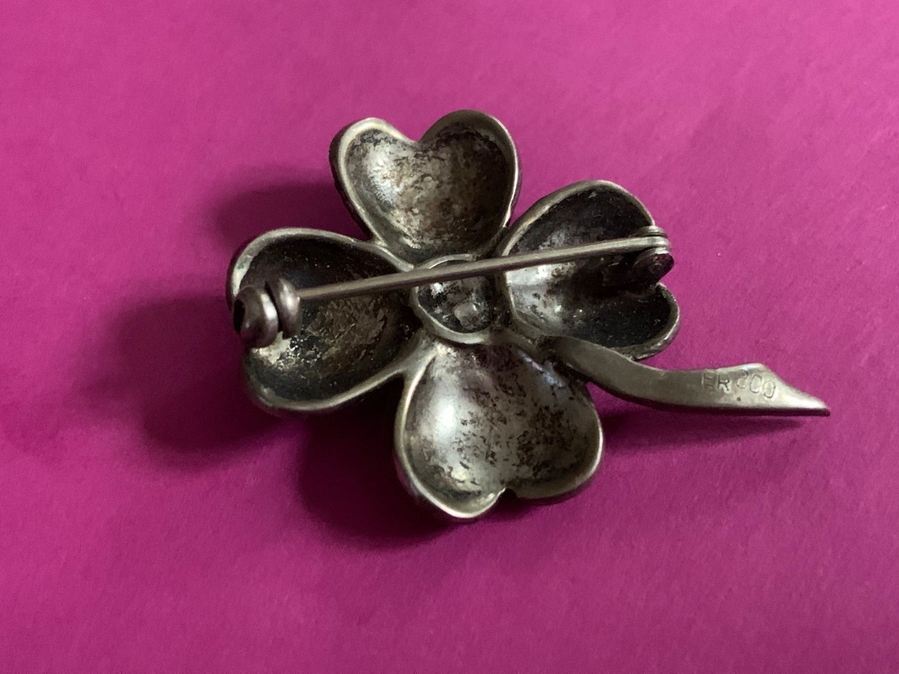 Spille & Fermagli: Silberbrosche pyrit-blume (silber) – Usato da Dittingen venduto da Bellevista 1