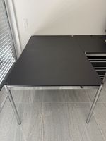 USM Haller Bürotisch 175x100 schwarz matt Fenix