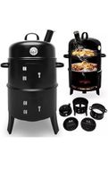 +Holzkohlengrill Smoker Räucher