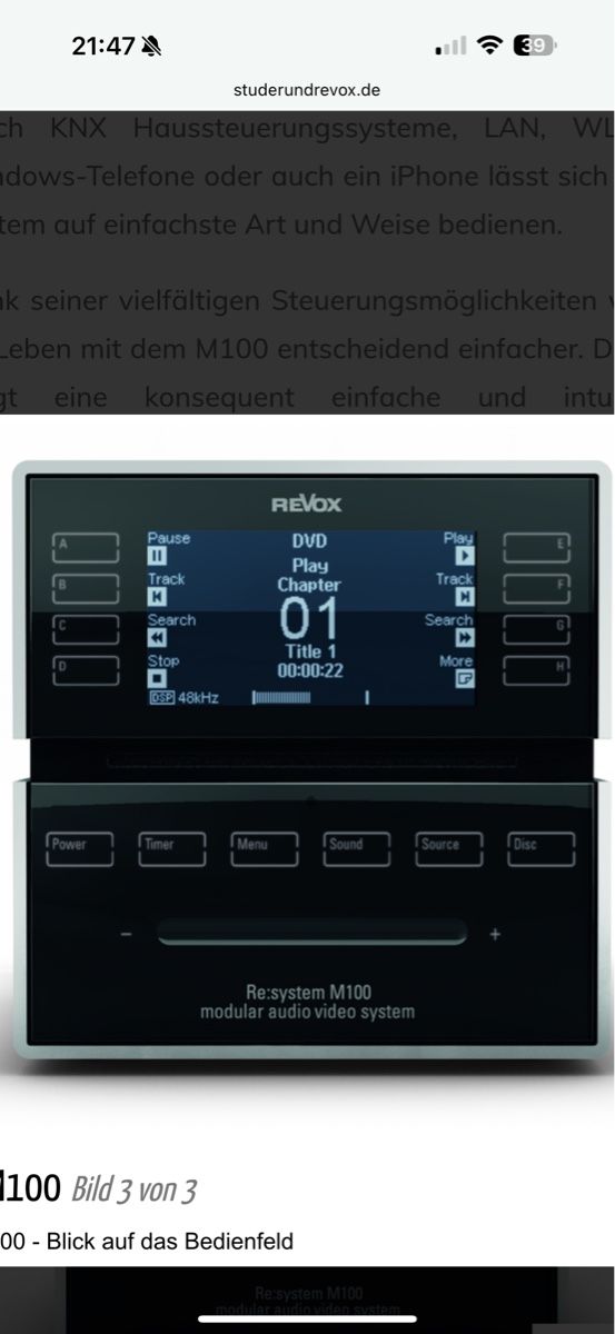 Revox Lettore multimediale & Streamer: Revox M100 – Usato da Oensingen venduto da aziri123 6