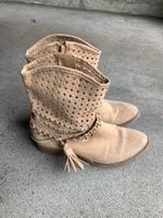 Stiefeletten in Kunst-Velour im Westernstyle