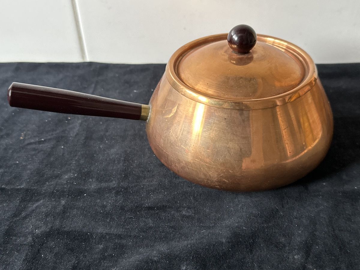 Padelle: Kleinere Kupfer-Pfanne mit Deckel,  SPRING VI – Usato da Zürich venduto da Chaeffeler