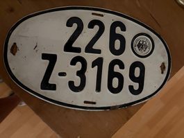 1 ! Nummernschild Z-3169 226 Zustand gebraucht