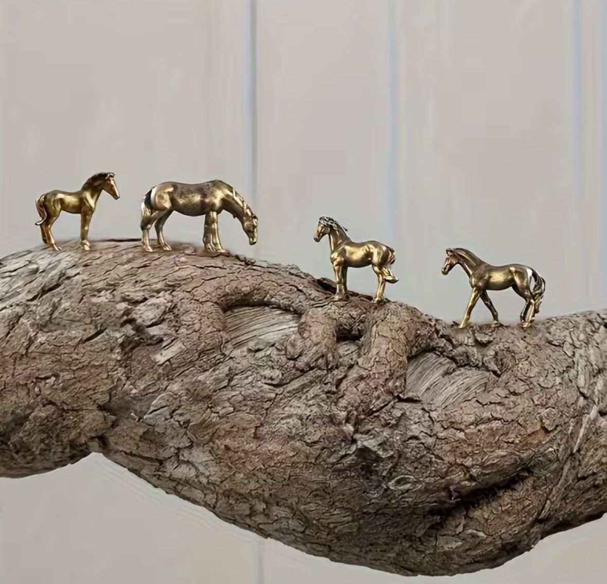 Statuette: 4er Set Miniatur-Pferde aus Metall – Nuovo e nell'imballaggio originale da Langenthal venduto da Seelenfreunde 5