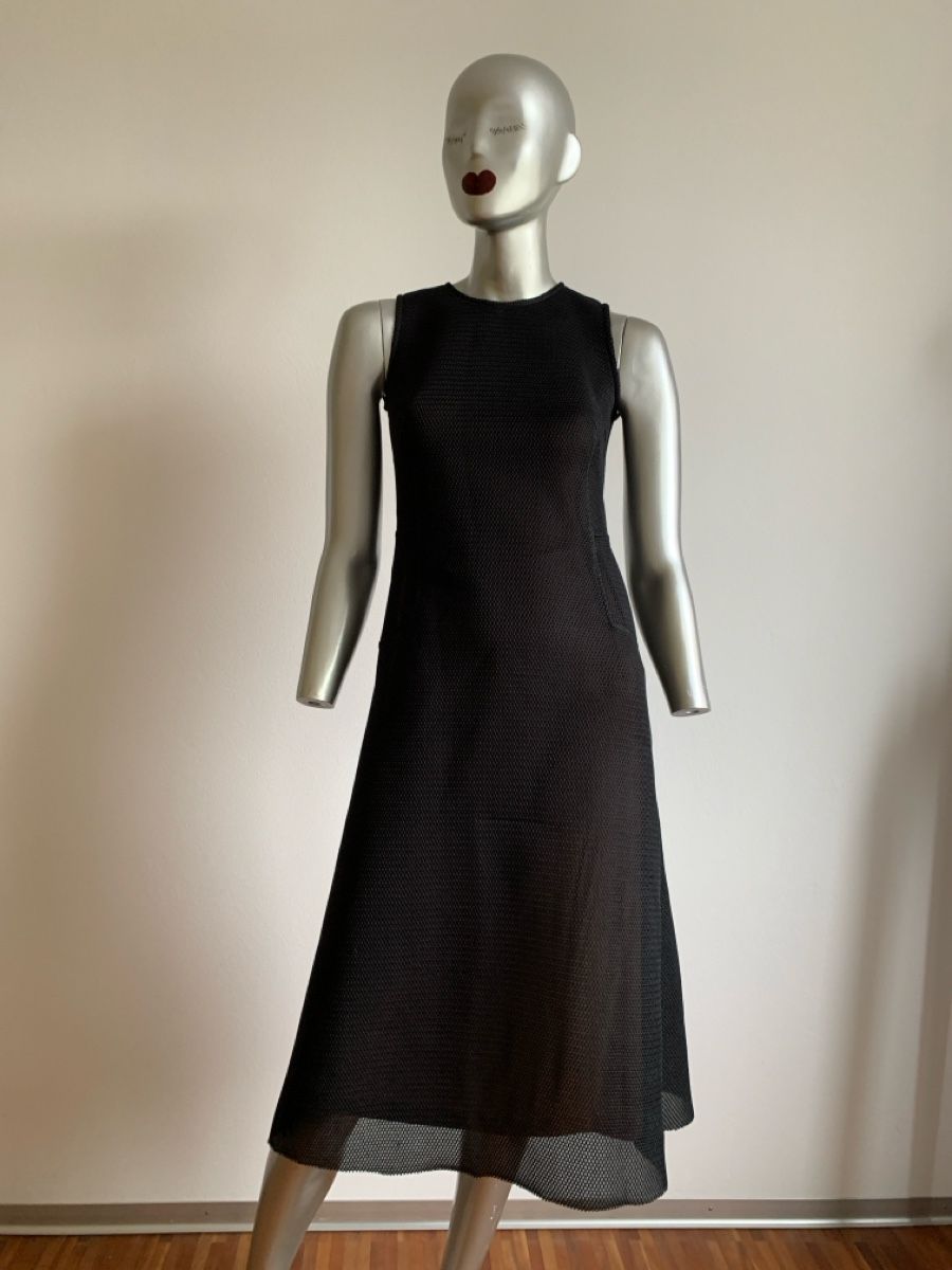 Akris Vestiti: AKRIS: Exklusives langes schwarzes Abendkleid mit Mesh, 34 – Nuovo (secondo la descrizione) da Luzern venduto da paulablue