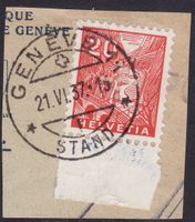Verwaltungsmarke SBK-Nr. 5 (eingelochtes Kreuz 1935-1937)