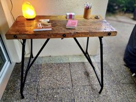 Établi de plombier vintage années 50 détourné en bureau