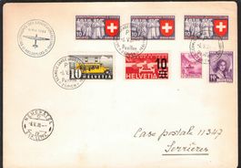 Landi Meldeflug 6 Mai 1939  , 7 x 10 Rp ,
