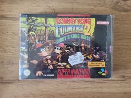 Donkey Kong Country 2 SNES Spiel PAL Zustand gut