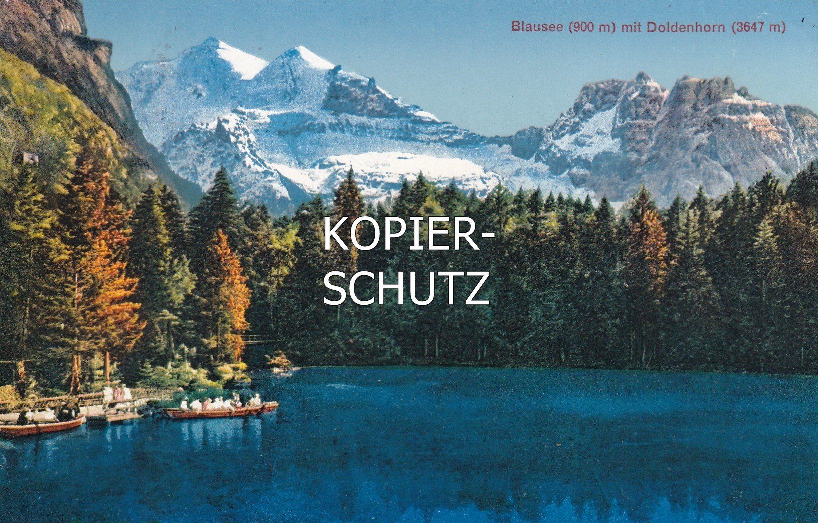 Cartoline postali: Blausee mit Doldenhorn /mp – Usato da Hombrechtikon venduto da Rudolf07