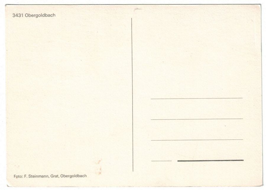 Cartoline postali: Obergoldbach um 1970 – Usato da Frauenfeld venduto da POML 1