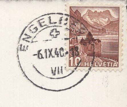 Cartoline postali: Engelberg  mit  Hahnen  1940 – Usato da Aarau venduto da kufi44 3
