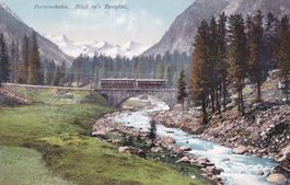 Berninabahn Blick in's Rosegtal
