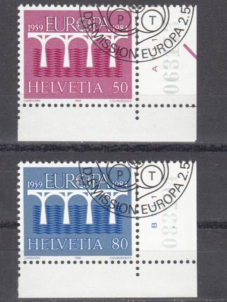 Tutti i francobolli: SBK 708 - 709 mit ET – Usato da Bürglen TG venduto da StampGraf