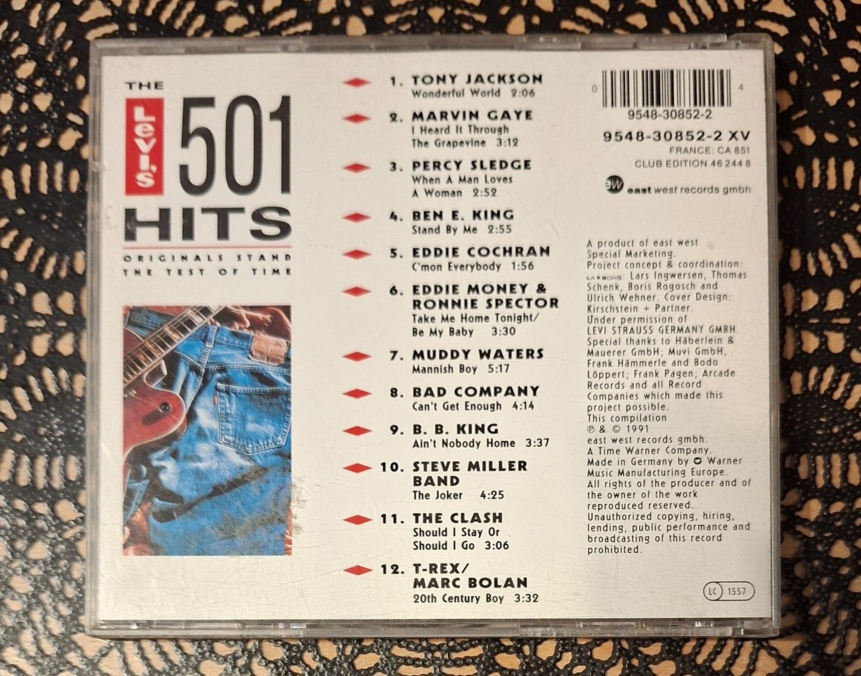 CD: Levi's 501 Hits Volume 1, Rock Hit Compilation Sampler 1991 – Usato da Amriswil venduto da Celini3 1