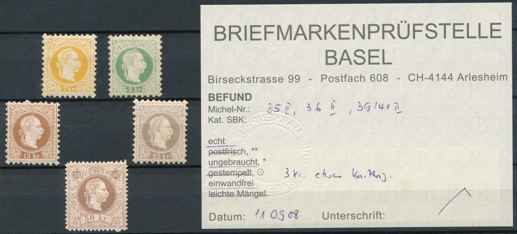 Alle Briefmarken: Österreichlot 1867 – Neu (gemäss Beschreibung) aus Bonau von Profila3