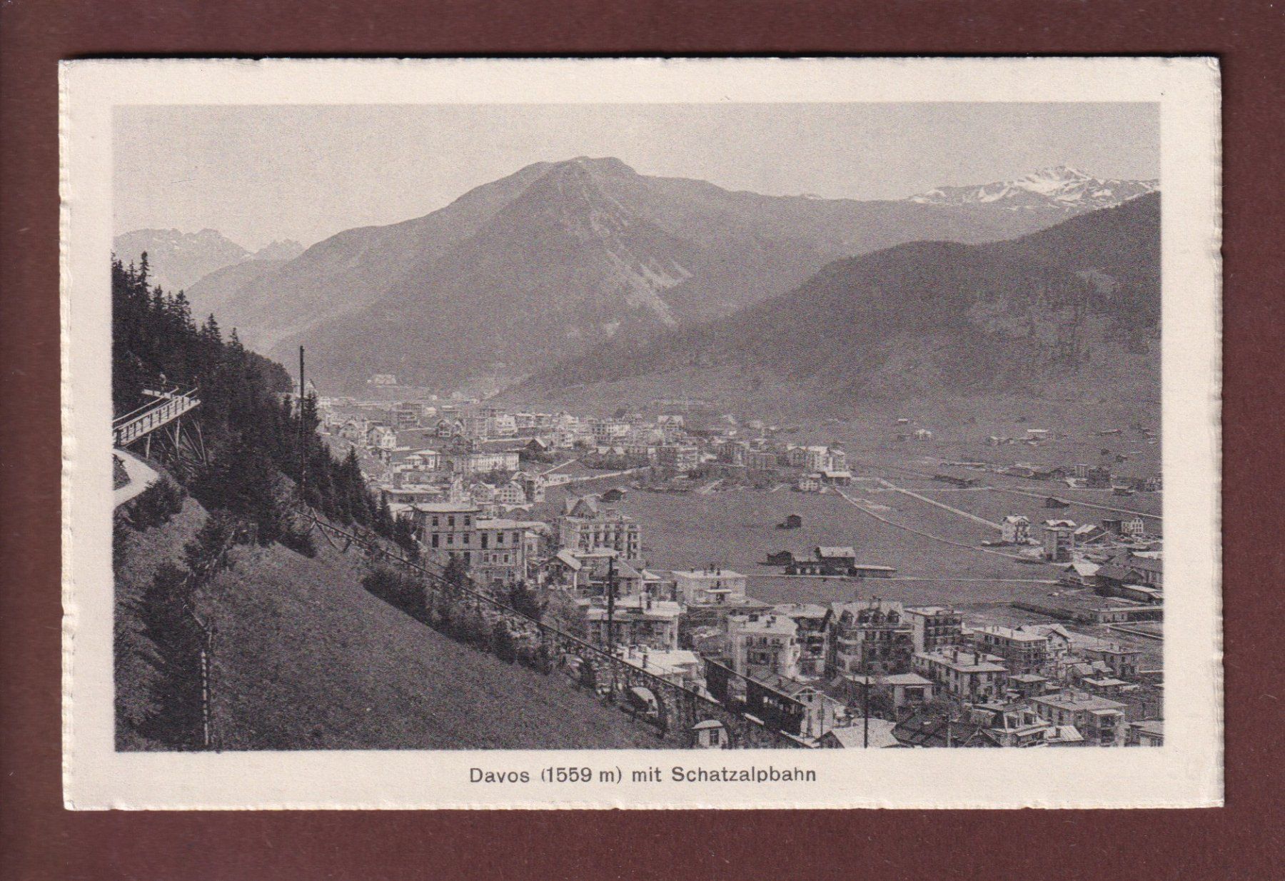Ansichtskarten: DAVOS - Schatzalpbahn – Gebraucht aus Pully von nicecards