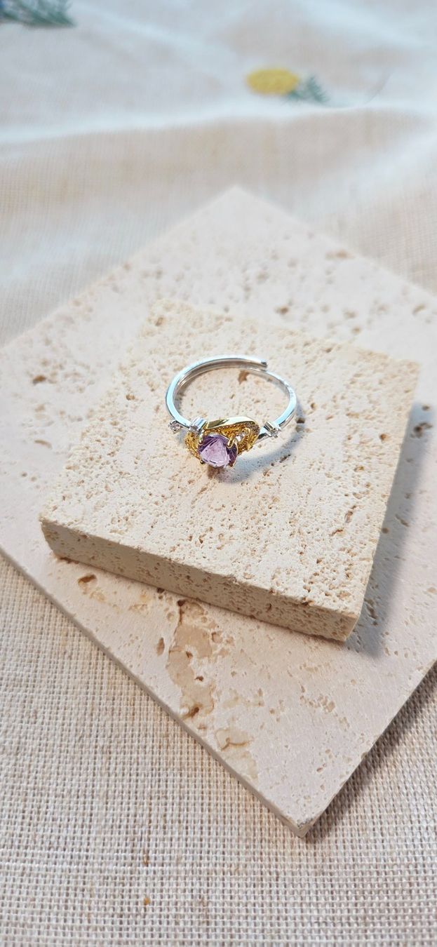 Anelli: NEW - S925 Amethyst Ring (Adjustable) – Nuovo (secondo la descrizione) da Zürich venduto da cin_wcf6 5