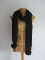 Strickschal schwarz