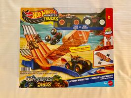 Hot Wheels Monster Trucks Bahn - Tiger Shark vs. Bone Shaker