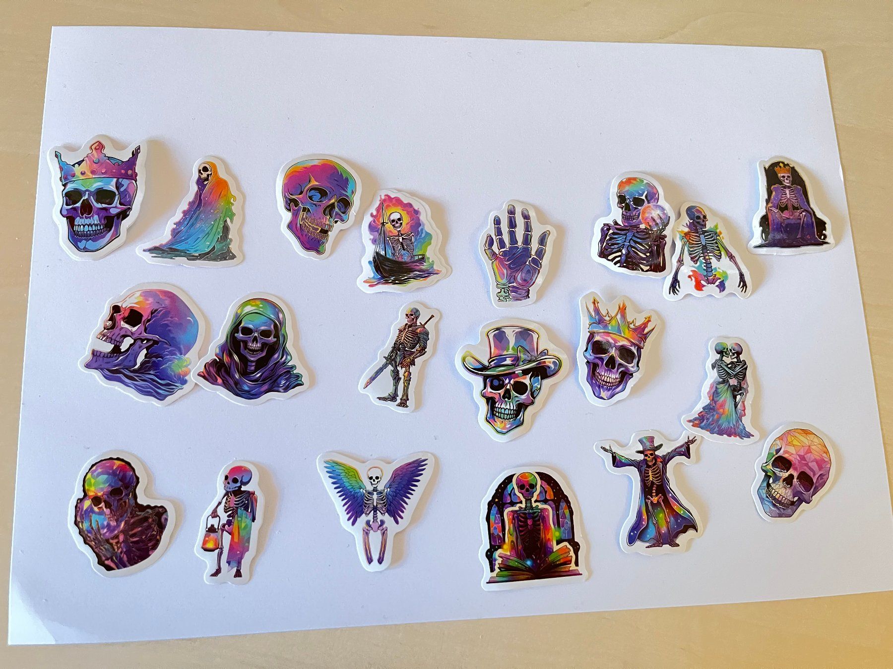 Sticker: Totenkopf / Skelette Sticker Set – Nuovo (secondo la descrizione) da Menziken venduto da Bastelchaos