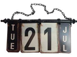 Vintage Metall Kalender