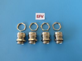4Stk. M25 Messing EMV Kabelverschraubung