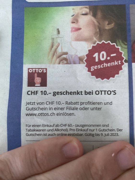 Gutschein Ottos 10 Kaufen Auf Ricardo   Gutschein Ottos 10