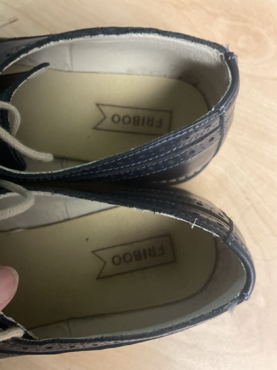 Friboo Scarpe per ragazzi: Friboo Leder Schnürschuhe dunkelblau Gr. 38 – Usato da Obergerlafingen venduto da cabo4 3