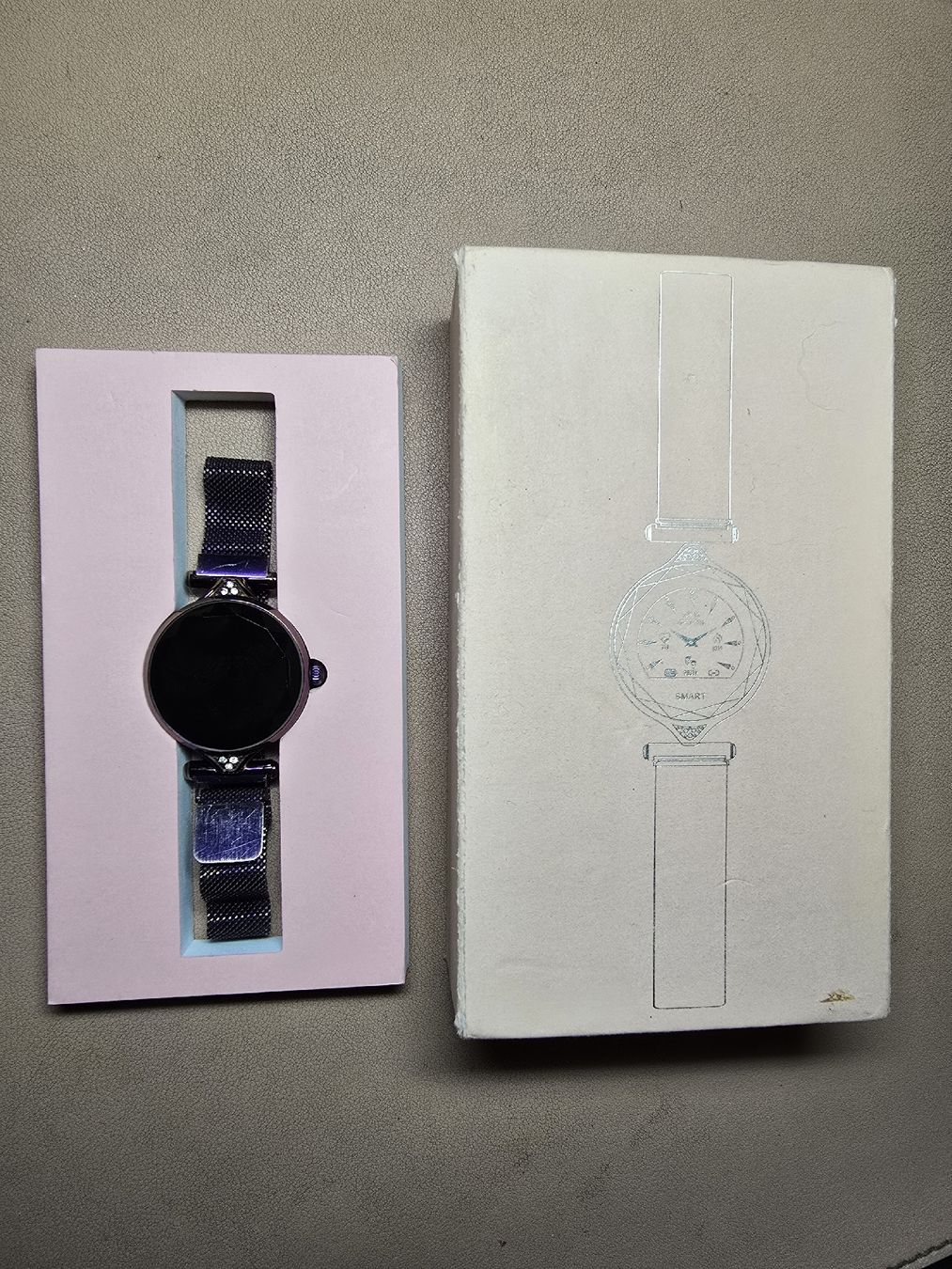Smart Smartwatch: Elegante Smartwatch mit Metalarmband – Gebraucht aus Nidau von Biohoney 2