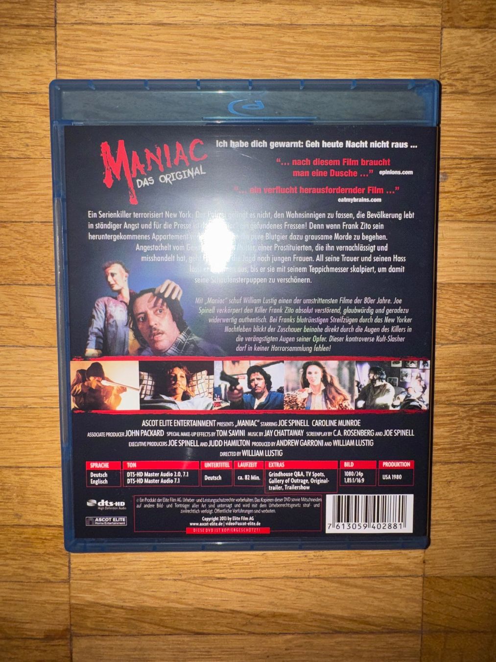 Tutti i DVDs: MANIAC  (BLU-RAY) WILLIAM LUSTIG – Usato da Basel venduto da san_2qlq 1