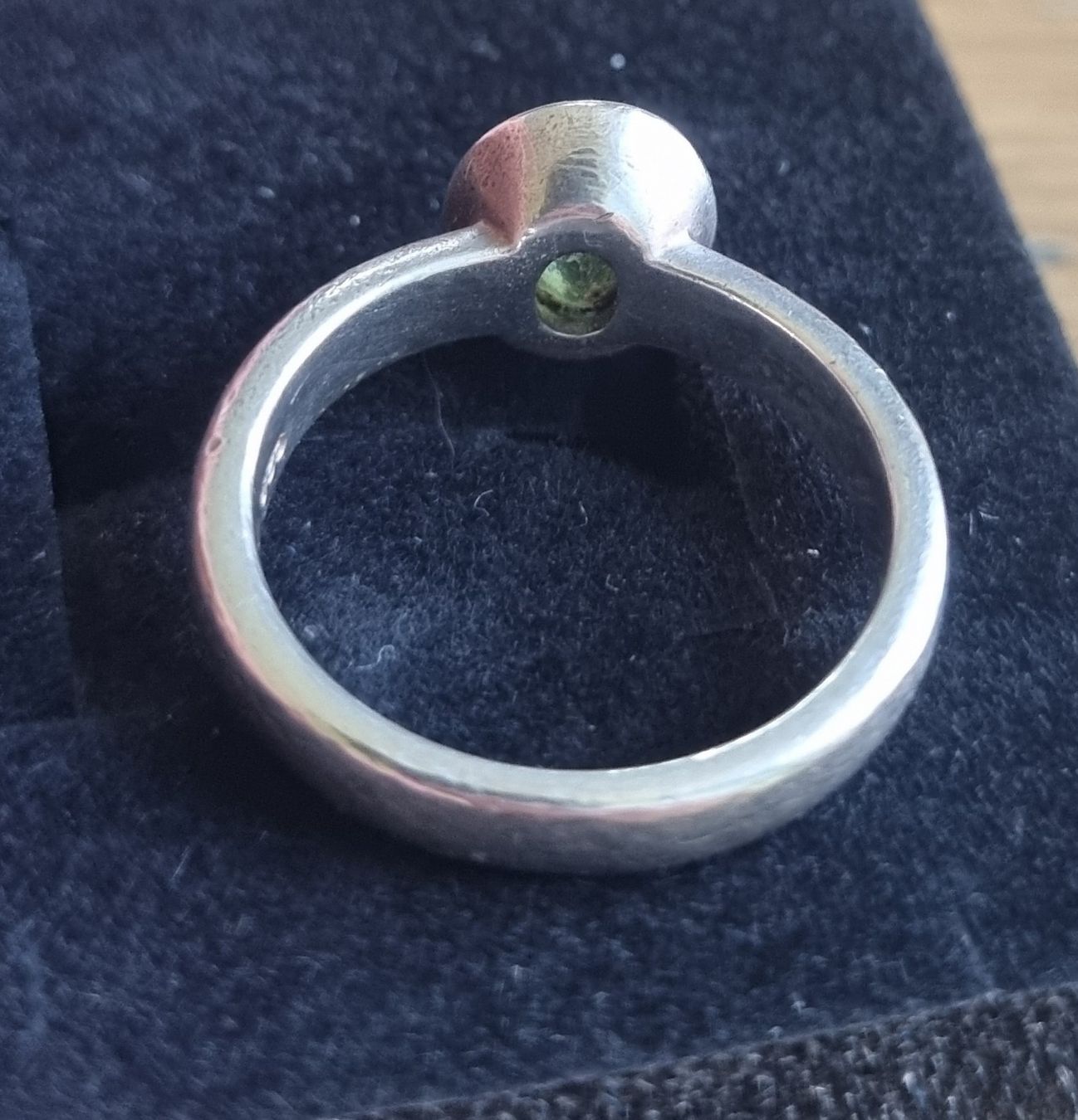 Ringe: Silberring handgeschmiedet 925 mit Peridot  – Gebraucht aus unterägeri von ursiou 2